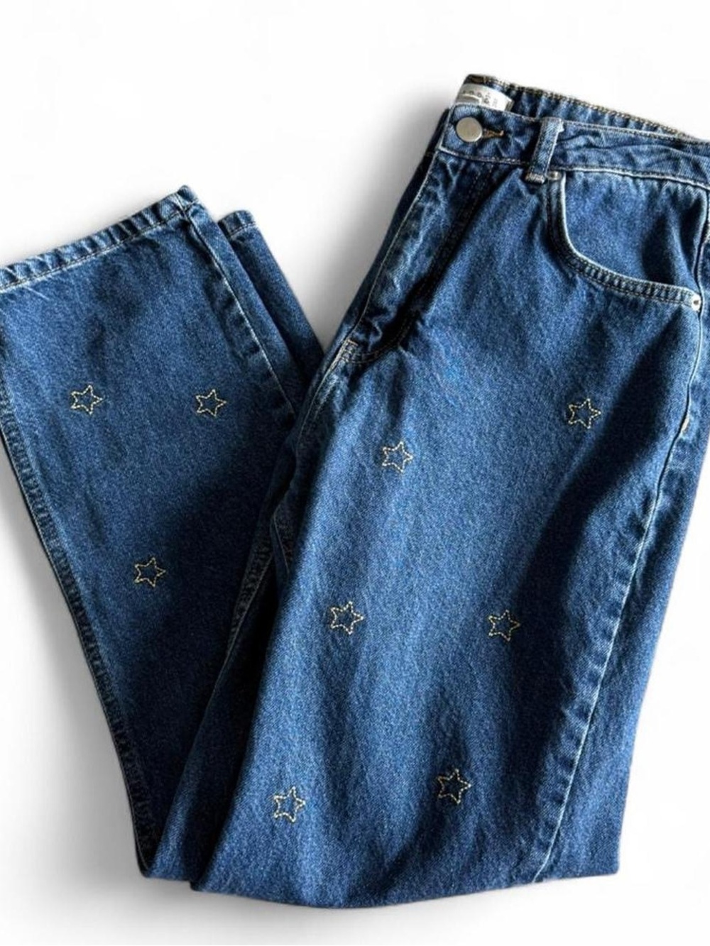 Francesca’s Harper Heritage star embroidered jeans - 90s inspired straight leg